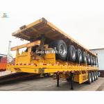 3 Axles Mechanical Suspension Flatbed Semi Trailer