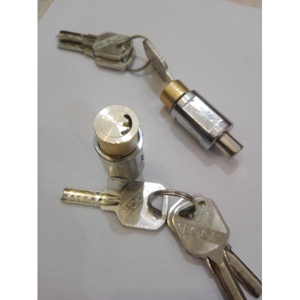 Mechanical Security Remote Parking Lock Solid Cylinder Core For Wheel Tyre Clamp