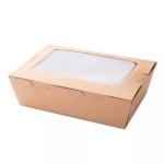 Square Custom Paper Box Printed Disposable Food Grade Salad Packaging With