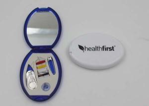 Wholesale OEM Professional Compact Miniature Sewing Kit With Mirror In Plastic Case , Easy To Carry from china suppliers