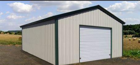 12 Grade Anti Wind Steel Structure Garage , Earthquake Resistant Metal Frame