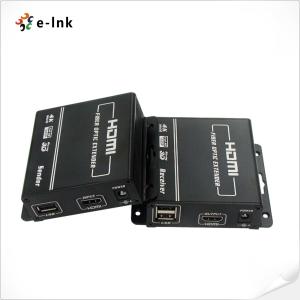 Wholesale FCC 4K KVM HDMI Over Fiber Optic Extender With Keyboard Mouse USB Port from china suppliers