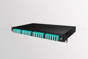 Wholesale 19'' LC 96 Port Fiber Patch Panel Rack Mounted 12 / 24 Capacity Within MPO from china suppliers