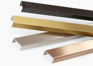 Wholesale Brushed SS Stainless Steel U Channel Trim 10x20x10mm SUS201 Emerald Color from china suppliers