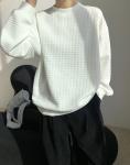 OEM Apparel Winter Oversized Ladies Round Neck Hoodies Losse Long Sleeves Tops
