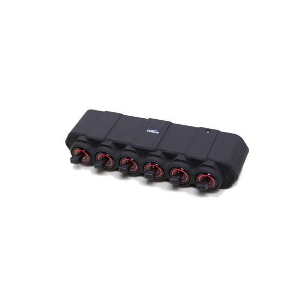 Universal Car Switch Panel 6 Gang Electronic Light Wireless Aluminium Alloy