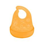 High Durability Skip Hop Silicone Bib , Custom Girls / Boys Dribble Bibs