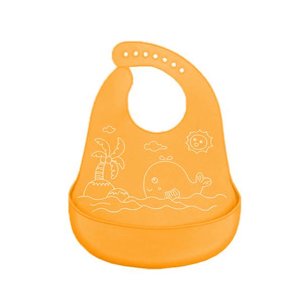 High Durability Skip Hop Silicone Bib , Custom Girls / Boys Dribble Bibs