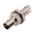 ST To ST Single Mode Simplex Metal Fiber Optic Adapter/Coupler With Yellow Cap