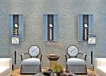 Pewter Sandstone Particle Fake Brick Wall Covering For Restaurants , Non -