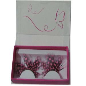 Wholesale luxury hinged eyelash packaging paper box custom clamshell eyelash magnet box from china suppliers