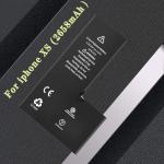 Black Replacement Iphone Lithium Ion Battery 2658 Mah For Iphone Xs OEM