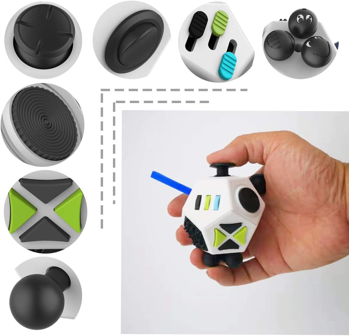 Other Classic Toys 12-Side Fidget Cube for Stress and Anxiety Relief