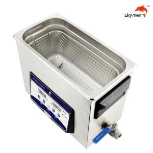 Wholesale Skymen Ultrasonic Cleaner For Air Craft Groups With Basket A 200W Heater 1.72 Gallon from china suppliers