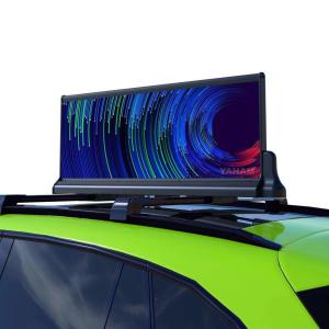 Wholesale P2.5 P2.96 Ultra Thintaxi top led sign 5000nit car advertising screen from china suppliers