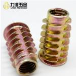 BS Wood Insert Lock Nut M8 Nuts Flat Head Trapezoid For Wood Furniture