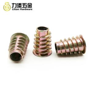 China Type D Wood Insert Lock Nut , OEM Threaded Inserts For Wood Furniture on sale