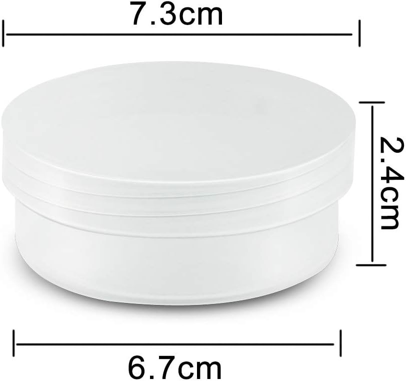 Round Clear Frosted Plastic Bead Storage Containers Box Case with Screw Top Lids, Cylinder Stackable Bead Containers