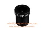 1/4" 2.6mm F2.2 2Megapixel M12x0.5 mount 121degree wide-angle lens for OV9712