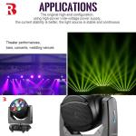 Powerful 7x40W RGBW 4in1 LED Moving Head Light For Nighttime Cityscapes And