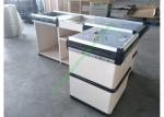 Anti-rust Steel Cash Desk Commercial Money Counters Table Design For Shop
