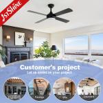Modern Ceiling Fan With Light Silent Motor Energy Saving Home Decoration