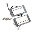 Mini Humbucker Pickup Double Coil Pickups Metal Cover Adjustable Pole-Piece LP