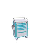 ABS Plastic Medical Trolleys , Hospital Drug Transfer Trolley