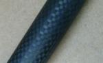 Black 3 k plain light twill Carbon Fiber Telescopic Pole / Telescoping Tubes