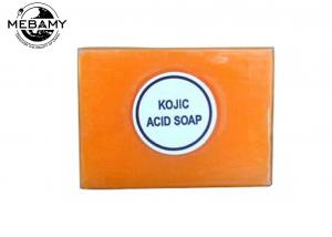 China Natural Antibacterial Kojic Acid Soap Orange Skin Lightening For Face / Body on sale