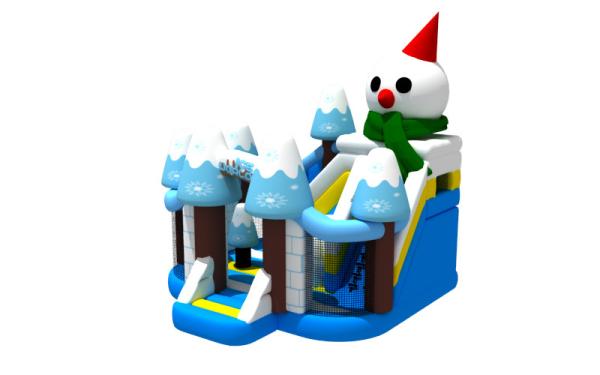 Inflatable Combos Christmas Inflatable Jump House Snowman Castle Bouncer Toys