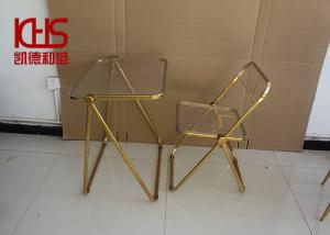 Wholesale OEM ODM Modern Plastic Dining Chairs Portable Clear Acrylic Folding Chairs from china suppliers