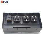 Brush clamshell Brush Hidden Tabletop Socket Outlet For Office Furniture with