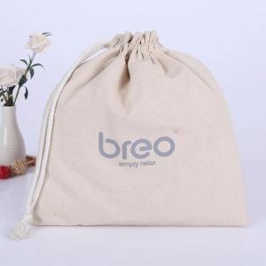 Wholesale White Personalised Drawstring Bag , Square Mini Canvas Drawstring Bags from china suppliers