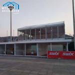 Red Beautiful Wedding Tents With Decorated Linings Festival Use