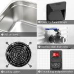 Ultrasound Bath For Eyebrow Clamps In Beauty Salon With 200W Heating Power 2.85