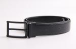 Ostrich Grain Genuine Mens Leather Dress Belt With Black Zinc Alloy Buckle