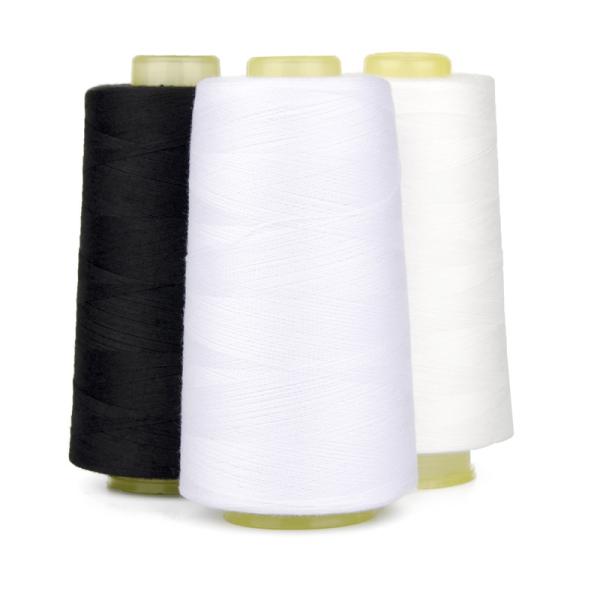 100% Virgin Spun Multi Colored Sewing Thread , Knitting Weaving Polyester Core