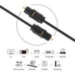 High Quality Thin Fiber Optic Toslink Spdif Gold Optical Digital Audio Cable
