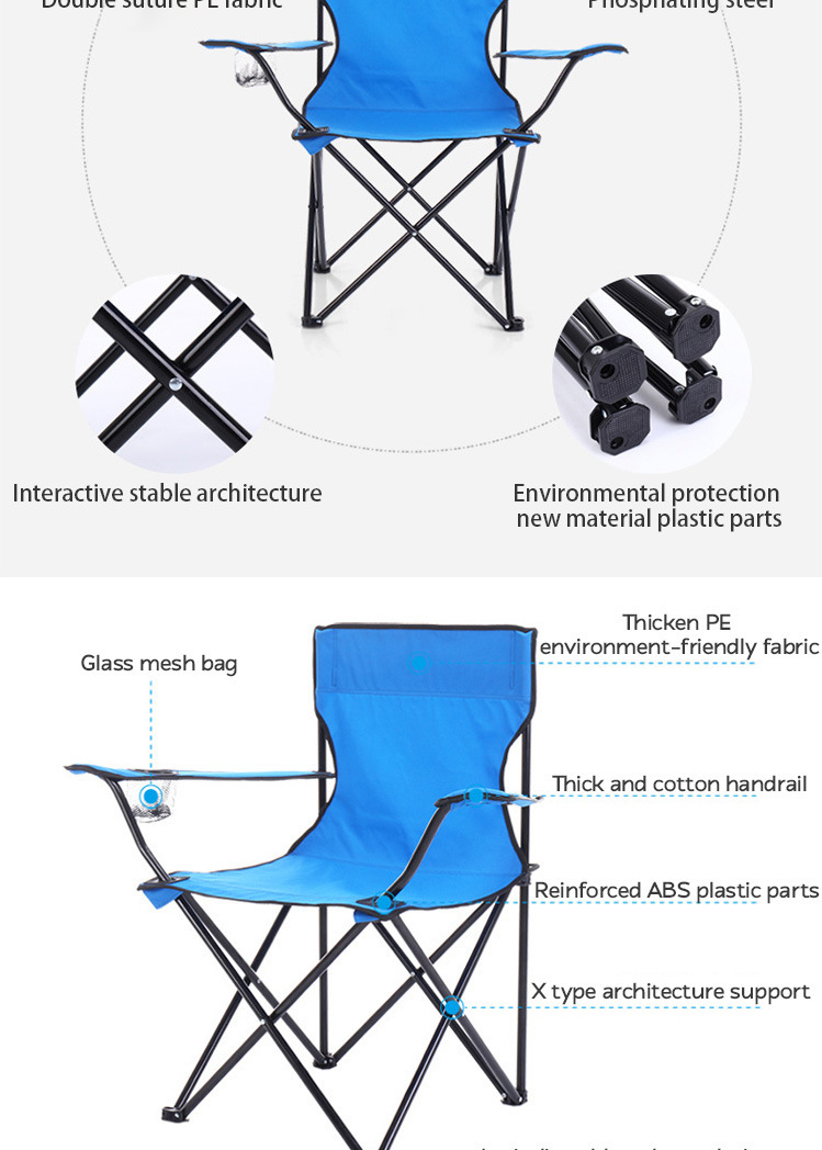 Wholesale Lightweight Folding Picnic Fishing Chair Beach Camping Chair for Outdoor