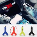 Cigarette lighter socket car charger stylish Y Shape style charger3.1A dual USB