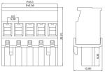 2P Electrical Plug-In Terminal Block Wire Range 28 Awg 12 Awg