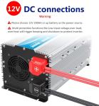 Remote Control 3000 Watt Pure Sine Wave Inverter 12V 24V LCD Display