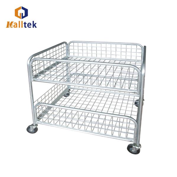 2 Layers Wire Shelf For Storage Supermarket