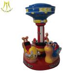 Hansel used carousel for kids game machine 3 seats mini carousel for sale