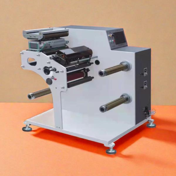 200m/Min Turret Label Slitter Rewinder Narrow Web Medium Speed Slitting Machine