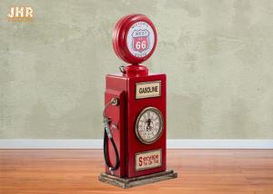 Wholesale Red Multimedia Storage Rack Decorative Wooden Cabinet Wood Tabletop Clock Red Color from china suppliers
