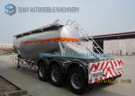 V shape 3 Axles 35m3 Dry Bulk Tank Trailer Cement Semi Trailer For Transportatio