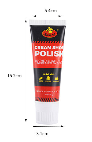 Smooth Cream Black Tube Shoe Polish Nourishes Smooth Leathers Includes A Sponge Applicator OEM