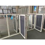 PVC Triple Glazed French Casement Window Door Vinyl With Security Net